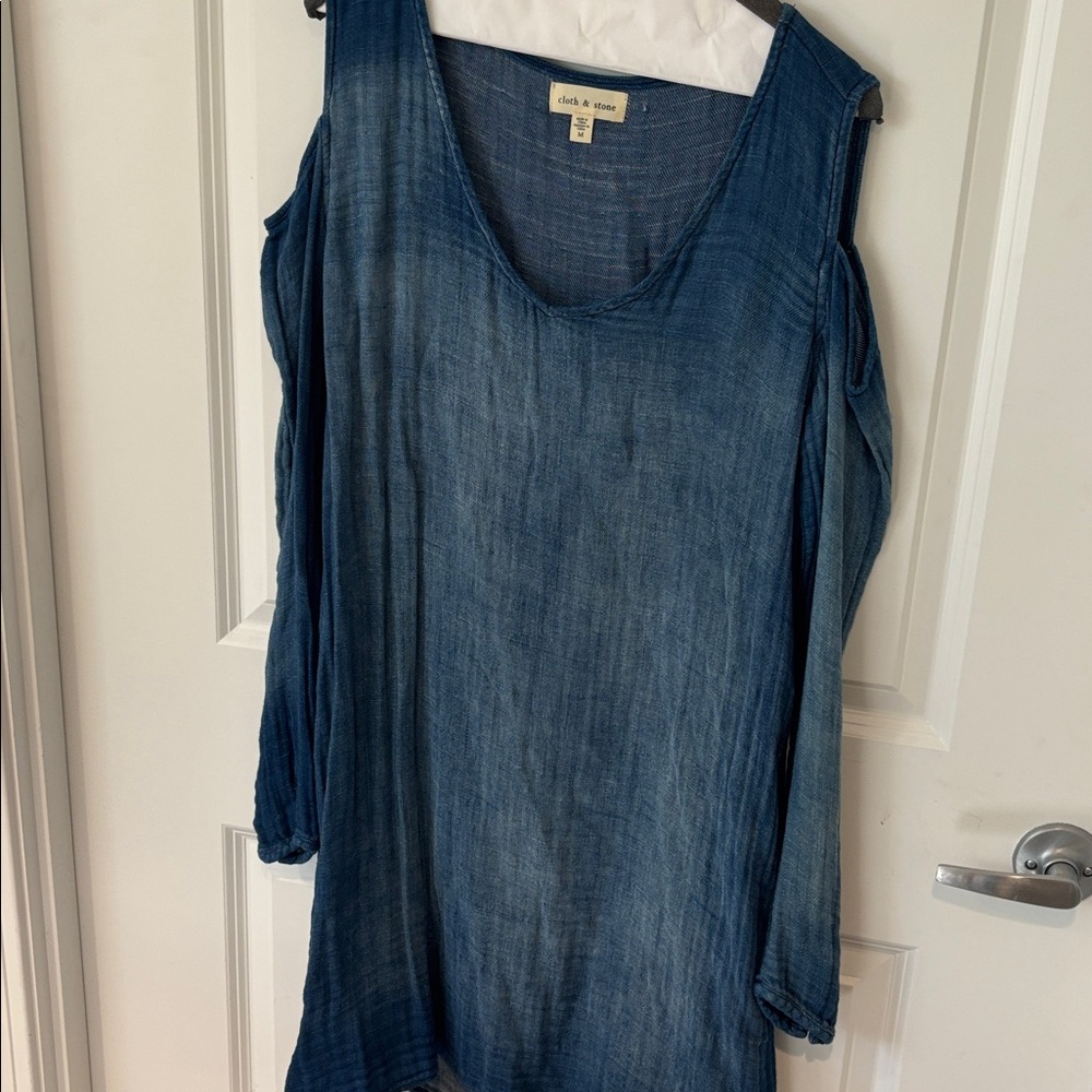 Cloth & Stone Blue Midi Dress